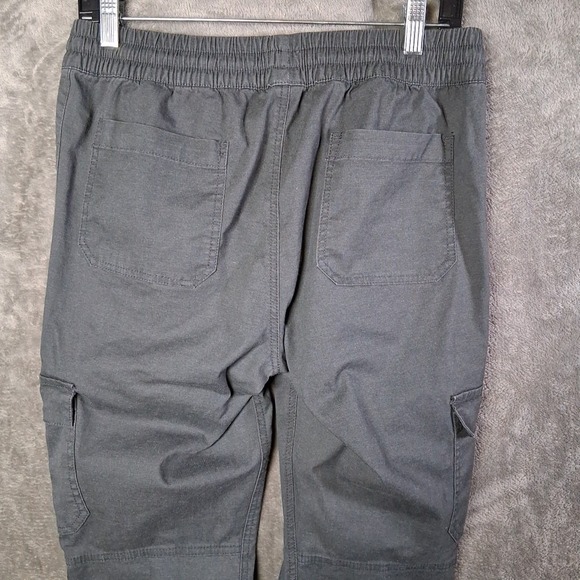 Prana Crestwood Pants Women's Size Medium Cargo Adjustable Waist Gray Drawstring - Picture 5 of 9